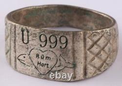 U999 Fish Heart U-boat WW2 German ring naval submarine U-Boot Kriegsmarine Navy