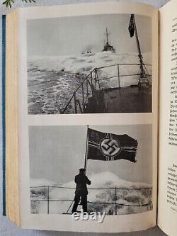 Very Rare Original German 1940 Serving In The Kriegsmarine Photo Book