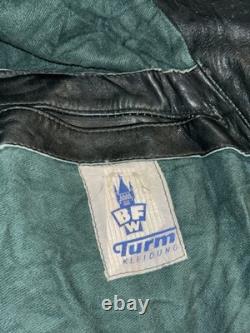 Vintage 1940s German Kriegsmarine Leather U-Boat Jacket Mens XL WW2 Submarine