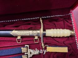 Vintage East German Ddr Kriegsmarine Naval Admiral Dagger Complete Cased Minty
