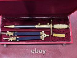 Vintage East German Ddr Kriegsmarine Naval Admiral Dagger Complete Cased Minty