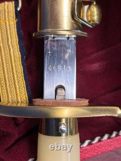 Vintage East German Ddr Kriegsmarine Naval Admiral Dagger Complete Cased Minty