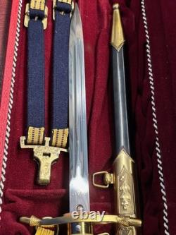 Vintage East German Ddr Kriegsmarine Naval Admiral Dagger Complete Cased Minty
