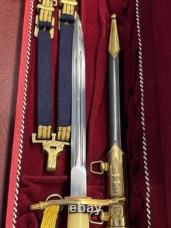 Vintage East German Ddr Kriegsmarine Naval Admiral Dagger Complete Cased Minty