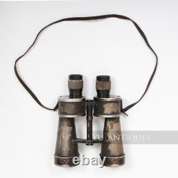 Vintage Genuine WW2 German Navy Kriegsmarine Binoculars 7 x 50 BEH N°421596