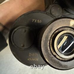 Vintage German Binoculars U Boat Kriegsmarine BEH 7x50 1944 WW ll