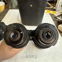 Vintage German Binoculars U Boat Kriegsmarine BEH 7x50 1944 WW ll