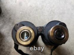 Vintage German Binoculars U Boat Kriegsmarine BEH 7x50 WW ll SN 473934
