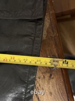 Vintage German Kriegsmarine Leather U-Boat Jacket Mens XL 1940s WW2 Submarine