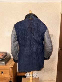Vintage German Kriegsmarine Leather U-Boat Jacket Mens XL 1940s WW2 Submarine