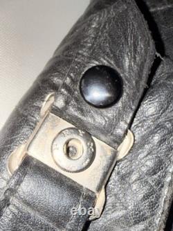 Vintage German Kriegsmarine Leather U-Boat Jacket Mens XL 1940s WW2 Submarine