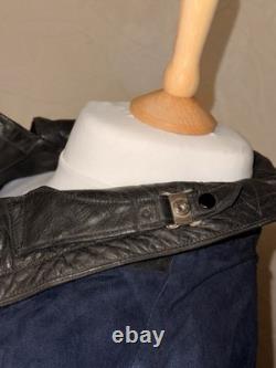 Vintage German Kriegsmarine Leather U-Boat Jacket Mens XL 1940s WW2 Submarine