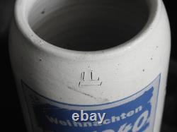 Vintage German WWII Kriegsmarine Beer Stein 2 U-Boat Flotilla Christmas 1940