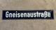 Vintage Germany Street Road Traffic Sign Gneisenaustraße ww2 Kriegsmarine ship