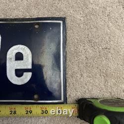 Vintage Germany Street Road Traffic Sign Gneisenaustraße ww2 Kriegsmarine ship