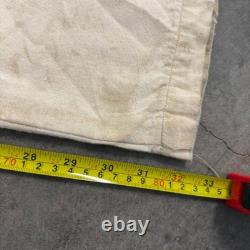 Vintage WW2 30s 40s Kriegsmarine German Military White Fatigue Trousers (36x32)