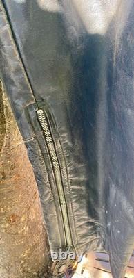 Vintage WWII German Kriegsmarine Black Leather Coveralls Excellent Condition