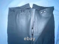 Vtg Ww2 German Kriegsmarine U Boat Gray Leather Jacket Coat Trousers Pants Set