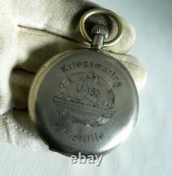 WATCH GERMAN WW2 U-Boat U-185 4. Flottile Kriegsmarine Navy Sea Dragon Stop Watch