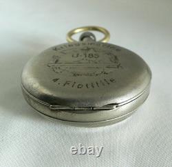 WATCH GERMAN WW2 U-Boat U-185 4. Flottile Kriegsmarine Navy Sea Dragon Stop Watch