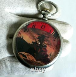 WATCH GERMAN WW2 WWII Battleship Gneisenau Kriegsmarine Navy BIG GT Pocket Watch