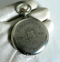 WATCH GERMAN WW2 WWII Battleship Gneisenau Kriegsmarine Navy BIG GT Pocket Watch