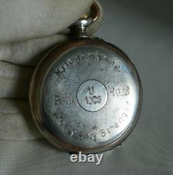 WATCH GERMAN WW2 WWII U-Boat U-1023 31. Fl. Kriegsmarine SIDUS Silver Pocket Watch