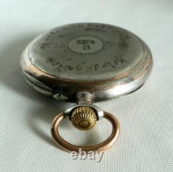 WATCH GERMAN WW2 WWII U-Boat U-1023 31. Fl. Kriegsmarine SIDUS Silver Pocket Watch