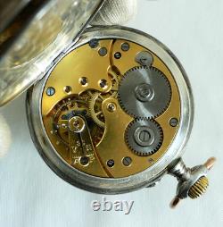 WATCH GERMAN WW2 WWII U-Boat U-1023 31. Fl. Kriegsmarine SIDUS Silver Pocket Watch