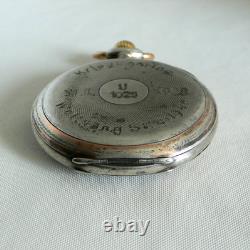 WATCH GERMAN WW2 WWII U-Boat U-1023 31. Fl. Kriegsmarine SIDUS Silver Pocket Watch