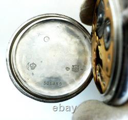 WATCH GERMAN WW2 WWII U-Boat U-1023 31. Fl. Kriegsmarine SIDUS Silver Pocket Watch