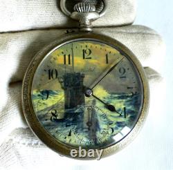 WATCH GERMAN WW2 WWII U-Boat U-97 7. Flott. Kriegsmarine Navy BALTIK Pocket Watch