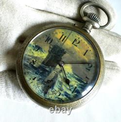 WATCH GERMAN WW2 WWII U-Boat U-97 7. Flott. Kriegsmarine Navy BALTIK Pocket Watch