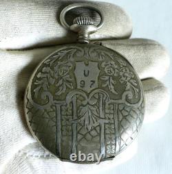 WATCH GERMAN WW2 WWII U-Boat U-97 7. Flott. Kriegsmarine Navy BALTIK Pocket Watch