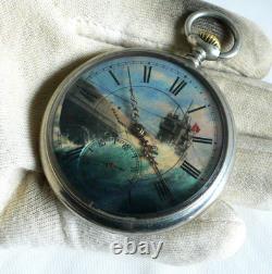 WATCH GERMAN WW2 WWII U-Boat U-995 5. Ft. Kriegsmarine Submarine DOXA Pocket Watch