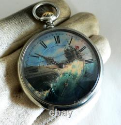 WATCH GERMAN WW2 WWII U-Boat U-995 5. Ft. Kriegsmarine Submarine DOXA Pocket Watch