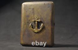 WW1 WW2 GERMAN OFFICER CIGARETTE CASE VERY RARE Kriegsmarine