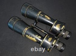 WW1 / WW2 German Kriegsmarine Leitz 12x60 NAVAL BINOCULARS DUAL ISSUE RARE