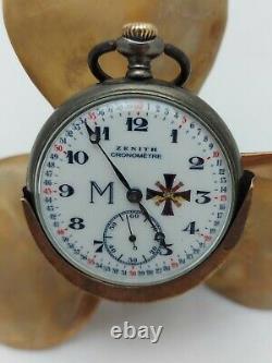 WW1 WW2 German Military Kriegsmarine Zenith Chronometre Pocket Watch