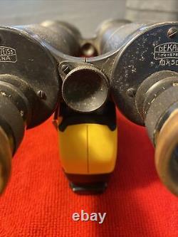 WW1 Ww2 1917 -1930 GERMAN Binoculars Carl Zeiss JENA Dekar 10x50 KRIEGSMARINE