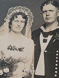 WW2 3 RPPC Photos German Kriegsmarine Sailor Wedding Sailor Groom & Bride