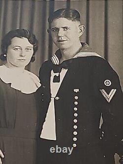 WW2 3 RPPC Photos German Kriegsmarine Sailor Wedding Sailor Groom & Bride