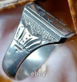 WW2 GERMAN Finger Ring, signet Original 1940 Norge Stavanger ring KRIEGSMARINE