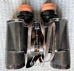 WW2 GERMAN KRIEGSMARINE 7x50 Gas Mask Flak Binoculars RARE US Vet Details
