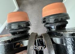 WW2 GERMAN KRIEGSMARINE 7x50 Gas Mask Flak Binoculars RARE US Vet Details