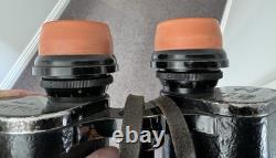 WW2 GERMAN KRIEGSMARINE 7x50 Gas Mask Flak Binoculars RARE US Vet Details