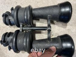 WW2 GERMAN KRIEGSMARINE 7x50 U-boat LEICA BEH ARMORED BINOCULARS With CASE