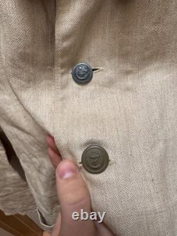 WW2 GERMAN Original KRIEGSMARINE Navy UBoat Submarine Linen Chore Jacket