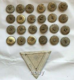 WW2 German Army Kriegsmarine button uniform, military old 24 button + patch