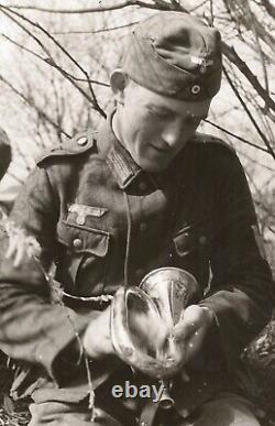 WW2 German Army Signalhorn by AK Huttl as Carried by Company Buglers 1933-1945